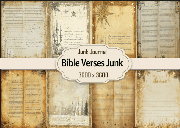 Bible Verses Junk Journal Page: Elevate Your Digital Designs