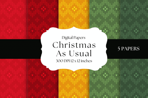 Christmas As Usual Patterns: The Quintessential Festive Design Suite