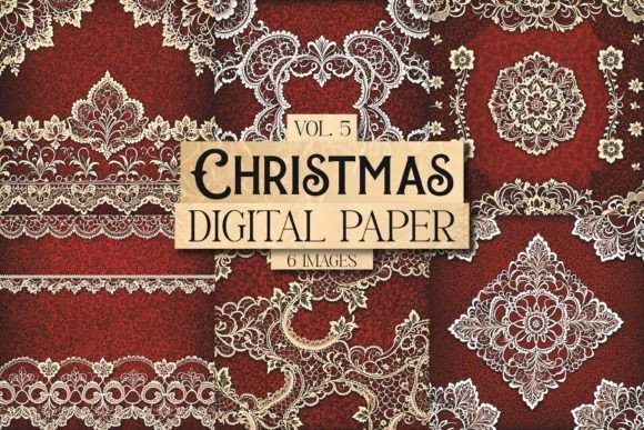 Christmas Digital Paper Vol. 5: A Retro Vintage Holiday Aesthetic