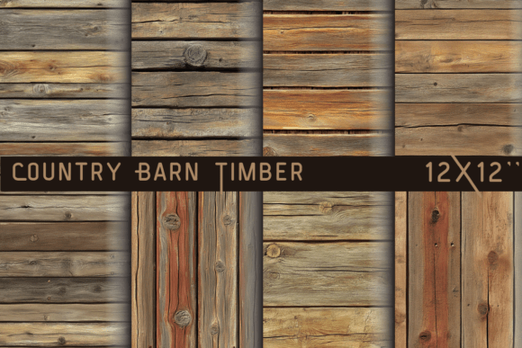 Country Barn Timber: Rustic Paper for Designers