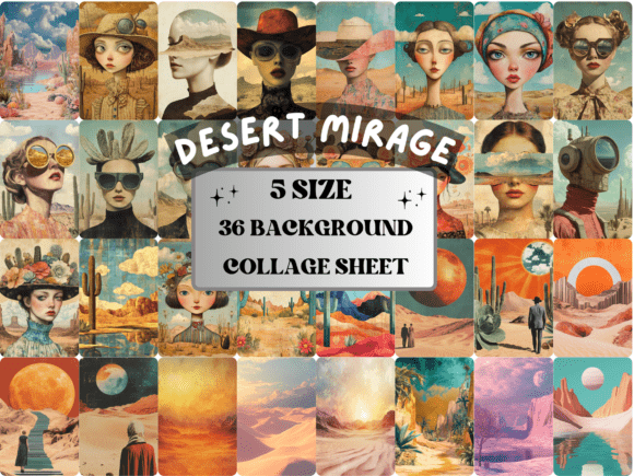 Desert Mirage Collage Journal Paper: A Designer's Secret Weapon for Ethereal Depth