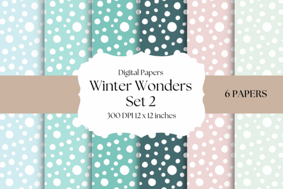 Elevate Your Brand with Winter Wonders Set 2 Digital Papers