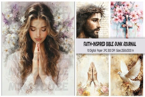 Faith-Inspired Bible Junk Journal: Elegant Design Assets
