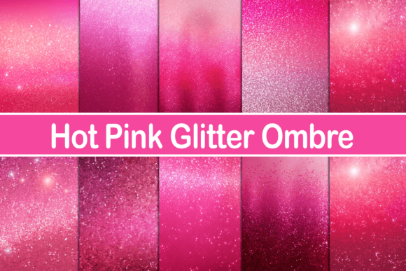 Hot Pink Glitter Ombre: A Design Asset with Real Impact