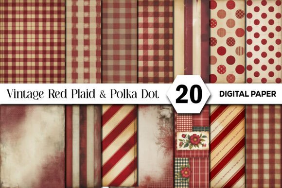 Red Plaid & Polka Dot Junk Journal Kit: A Designer's Guide
