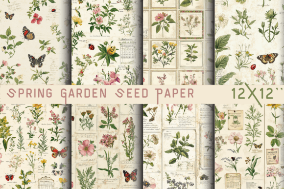 Spring Garden Seed Paper: Cultivating a Natural Digital Aesthetic