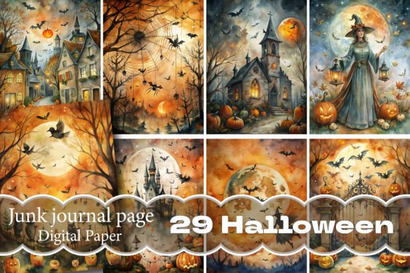 Unleash Spooky Creativity with Halloween Junk Journal Pages