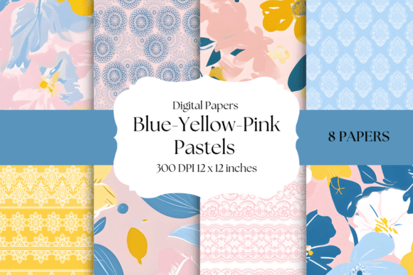 Unlocking Whimsical Design with Pastel Color Floral Digital Papers