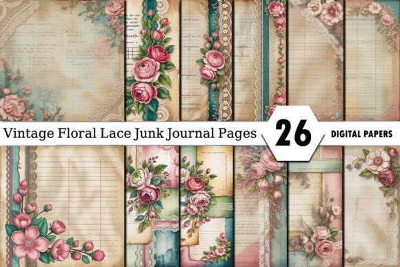 Vintage Floral Lace Junk Journal Pages: A Creative’s Guide