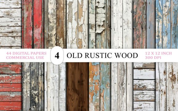 Vintage Rustic Wooden Texture Pack: Authentic Charm for Modern Projects