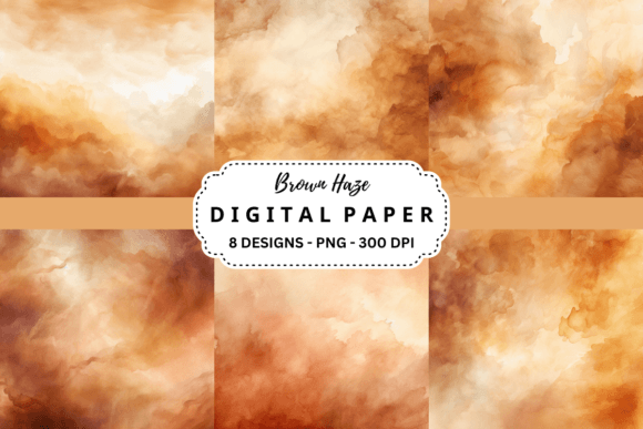 Warmth and Texture: Unlocking the Watercolor Brown Haze Background